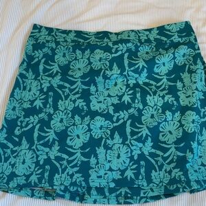 Floral Teal Skirt